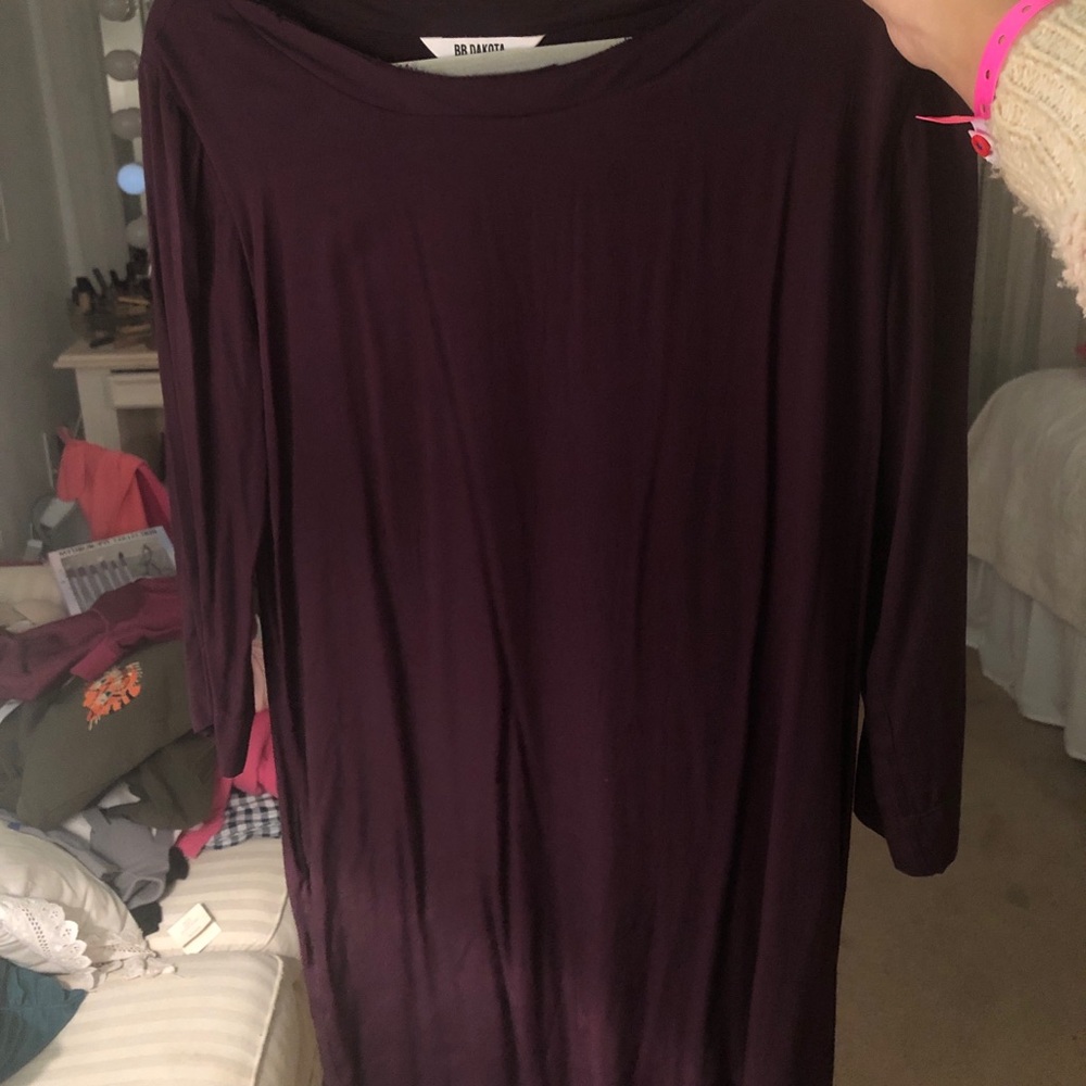 Dark purple dress